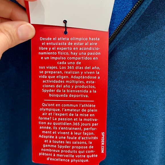 NWT Men’s Small Spyder Hoodie - Picture 7 of 8